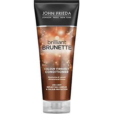 John Frieda Brilliant Brunette Kleurspoeling Bruin en paars haar Vibracy Kleur 250 ml John Frieda Brilliant Brunette Kleurspoeling Bruin en paars haar Vibracy Kleur 250 ml