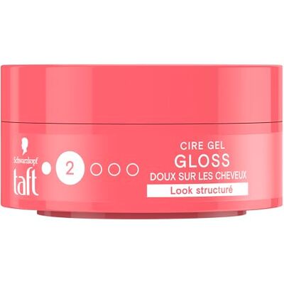 TAFT Schwarzkopf – Wax Gloss – haarwax voor heren – glans – fixatie 2 – houdt tot 24 uur – styling haar – pot van 75 ml TAFT Schwarzkopf – Wax Gloss – haarwax voor heren – glans – fixatie 2 – houdt tot 24 uur – styling haar – pot van 75 ml