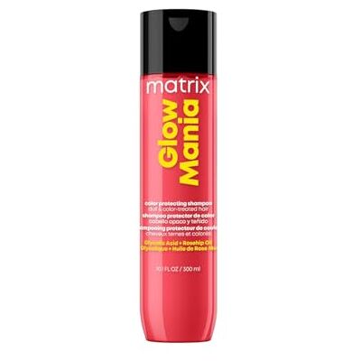 Matrix , Shampoo voor gekleurd en uitgestoken haar, heldere en beschermde kleur, kleurbescherming, geformuleerd met glycolzuur en rozenbottelolie, sulfaatvrij, Glow Mania, Matrix , Shampoo voor gekleurd en uitgestoken haar, heldere en beschermde kleur, kleurbescherming, geformuleerd met glycolzuur en rozenbottelolie, sulfaatvrij, Glow Mania,