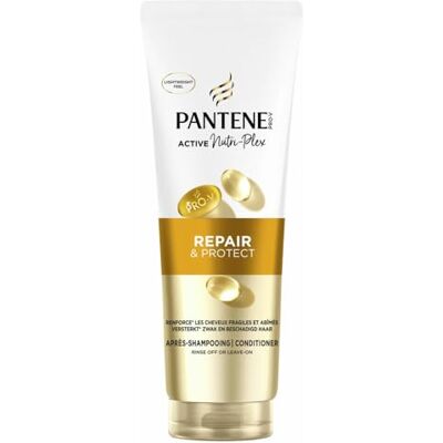 Pantene Pro-V Repair & Protect Conditioner, 230 ml, voor breekbaar, droog en beschadigd haar, lichte dagelijkse shampoo, zonder vettige afwerking, Pro-vitamine B5-complex en voedingsstoffen Pantene Pro-V Repair & Protect Conditioner, 230 ml, voor breekbaar, droog en beschadigd haar, lichte dagelijkse shampoo, zonder vettige afwerking, Pro-vitamine B5-complex en voedingsstoffen