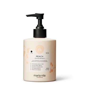 Maria Nila Colour Refresh Peach 300 ml, een revolutionair kleurmasker voor blond en lichtbruin haar Maria Nila Colour Refresh Peach 300 ml, een revolutionair kleurmasker voor blond en lichtbruin haar