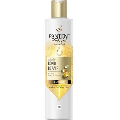 Pantene Pro-V Molecular Bond Repair Biotine Repair Shampoo 250 ml Geconcentreerde formule voor droog en beschadigd haar, beschermt en laat zichtbaar gezonder haar achter, verrijkt met voedingsstoffen Pantene Pro-V Molecular Bond Repair Biotine Repair Shampoo 250 ml Geconcentreerde formule voor droog en beschadigd haar, beschermt en laat zichtbaar gezonder haar achter, verrijkt met voedingsstoffen