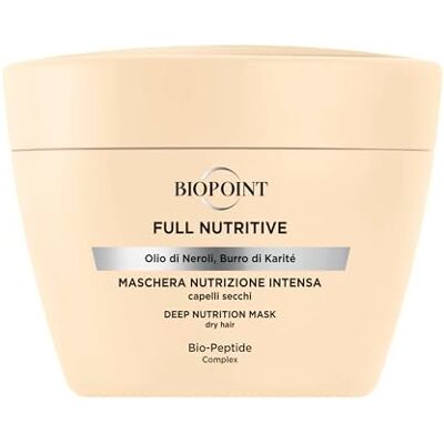 BIOPOINT Full Nutritive Nutrition Intensa Mask, 200 ml, burrose-textuur, voedt het droge en opgeloste haar en maakt het ultrazacht BIOPOINT Full Nutritive Nutrition Intensa Mask, 200 ml, burrose-textuur, voedt het droge en opgeloste haar en maakt het ultrazacht