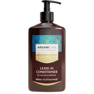 Arganicare Hydraterende beschermende verzorging zonder uitspoelen met kokosolie Dof, zeer droog en krullend haar 400 ml Arganicare Hydraterende beschermende verzorging zonder uitspoelen met kokosolie Dof, zeer droog en krullend haar 400 ml