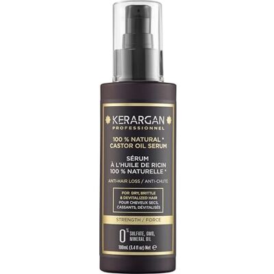 KERARGAN Haarserum tegen haaruitval met ricinusolie Bescherming en glans voor droog, broos haar Verrijkt met Aloë Vera & Macadamia-olie Zonder sulfaat, GMO, minerale olie 100 ml KERARGAN Haarserum tegen haaruitval met ricinusolie Bescherming en glans voor droog, broos haar Verrijkt met Aloë Vera & Macadamia-olie Zonder sulfaat, GMO, minerale olie 100 ml