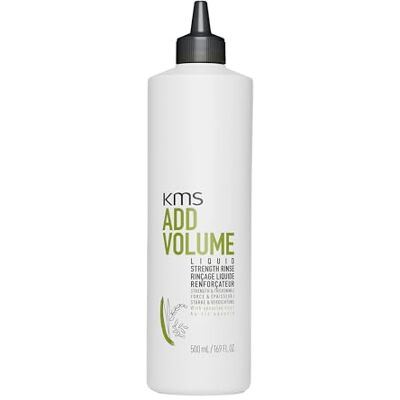 KMS ADDVOLUME Verstevigende vloeistof voor fijn tot medium haar, 20 keer sterker, meer volume en kracht, veganistische formule met upcycle-rijst, siliconenvrij, 500 ml KMS ADDVOLUME Verstevigende vloeistof voor fijn tot medium haar, 20 keer sterker, meer volume en kracht, veganistische formule met upcycle-rijst, siliconenvrij, 500 ml