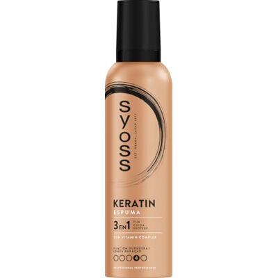 Syoss Keratine Flexibel en glanzend schuim, 250 ml, 250 ml Syoss Keratine Flexibel en glanzend schuim, 250 ml, 250 ml