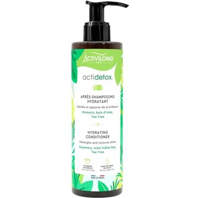 Activilong Actidetox vochtinbrengende conditioner – ontwart en geeft glans – 97% natuurlijke ingrediënten – Made in France – 250 ml Activilong Actidetox vochtinbrengende conditioner – ontwart en geeft glans – 97% natuurlijke ingrediënten – Made in France – 250 ml