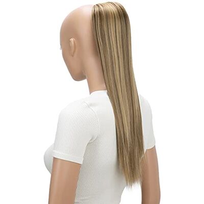 CAISHA PRETTYSHOP 55cm Pruik Vlecht Paardenstaart Haarextensies Glad Bruin Blond Mix PH512 CAISHA PRETTYSHOP 55cm Pruik Vlecht Paardenstaart Haarextensies Glad Bruin Blond Mix PH512