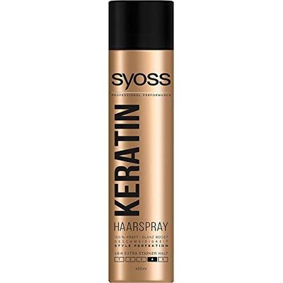 Syoss Haarspray Keratine 4 extra sterk 400ml Syoss Haarspray Keratine 4 extra sterk 400ml