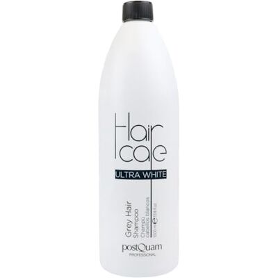 POSTQUAM Shampoo voor grijs en wit haar, 1000 ml, anti-vergeling, neutraliseert gele reflecties, zilvereffect en glans, verzorging grijs, wit of verkleurd haar POSTQUAM Shampoo voor grijs en wit haar, 1000 ml, anti-vergeling, neutraliseert gele reflecties, zilvereffect en glans, verzorging grijs, wit of verkleurd haar