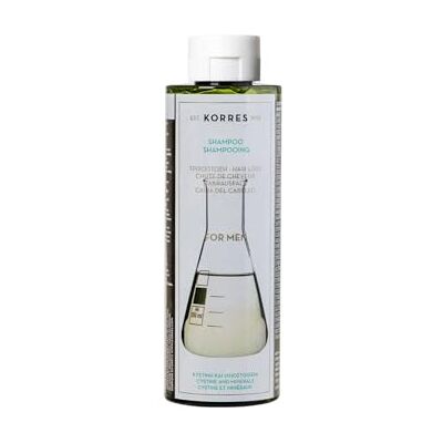 KORRES Cystine & Minerals Anti-haaruitval shampoo voor heren, zonder siliconen en parabenen, 250 ml KORRES Cystine & Minerals Anti-haaruitval shampoo voor heren, zonder siliconen en parabenen, 250 ml