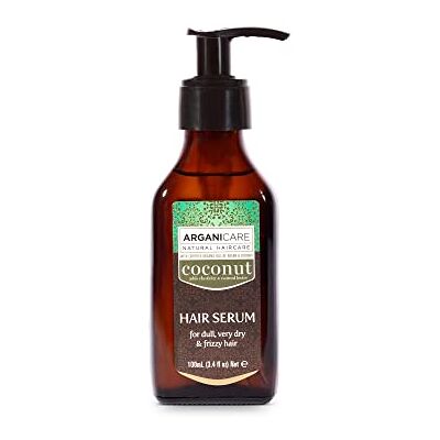 Arganicare Kokos-serie, herstellend serum, met biologische kokosnoot, versterkt en beschermt je haar, verbetert de hantering, anti-breuk, hoge hydratatie, droog en beschadigd haar, 100 ml Arganicare Kokos-serie, herstellend serum, met biologische kokosnoot, versterkt en beschermt je haar, verbetert de hantering, anti-breuk, hoge hydratatie, droog en beschadigd haar, 100 ml