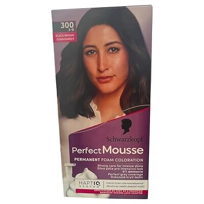 Perfect Mousse Permanente haarverf schuim 300 zwart 3 stuks (3 x 1 stuk) Perfect Mousse Permanente haarverf schuim 300 zwart 3 stuks (3 x 1 stuk)