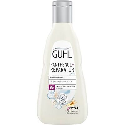Guhl Panthenol Repair Shampoo Inhoud: 250 ml, milde shampoo, haartype: belast, zacht voor de hoofdhuid Guhl Panthenol Repair Shampoo Inhoud: 250 ml, milde shampoo, haartype: belast, zacht voor de hoofdhuid