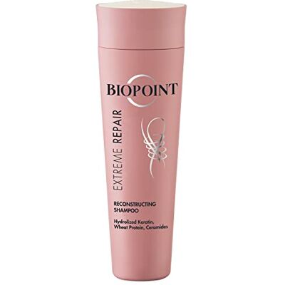 BIOPOINT Extreme Repair Reconstruction Action versterkende en herstructurerende shampoo reinigt zacht en regenereert het haar, 200 ml BIOPOINT Extreme Repair Reconstruction Action versterkende en herstructurerende shampoo reinigt zacht en regenereert het haar, 200 ml
