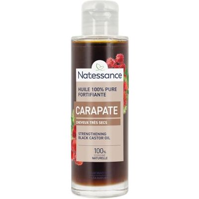 Natessance Carapate Olie Zwarte Ricinus Voedt en beschermt 100 ml fles Natessance Carapate Olie Zwarte Ricinus Voedt en beschermt 100 ml fles