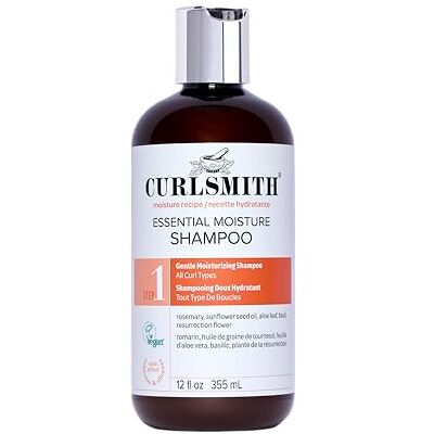 CURLSMITH Essential Moisture Shampoo Milde hydraterende shampoo, sulfaatvrij, alle soorten krullen, veganistisch, 355 ml CURLSMITH Essential Moisture Shampoo Milde hydraterende shampoo, sulfaatvrij, alle soorten krullen, veganistisch, 355 ml