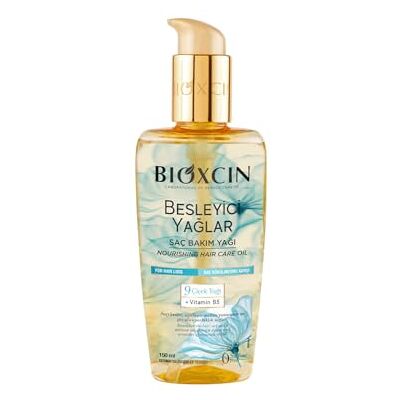 BIOXCIN Haarolie voor droog en beschadigd haar, met 9 bloemoliën, vitamine B5 en BioComplex B11, anti-kroesverzorging voor glans, soepelheid en zachte punten, 150 ml BIOXCIN Haarolie voor droog en beschadigd haar, met 9 bloemoliën, vitamine B5 en BioComplex B11, anti-kroesverzorging voor glans, soepelheid en zachte punten, 150 ml