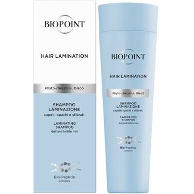 BIOPOINT Hair Lamination 3D-glansshampoo voor beschadigd en beschadigd haar, geeft vocht, zachtheid en helderheid met spiegeleffect, 200 ml BIOPOINT Hair Lamination 3D-glansshampoo voor beschadigd en beschadigd haar, geeft vocht, zachtheid en helderheid met spiegeleffect, 200 ml