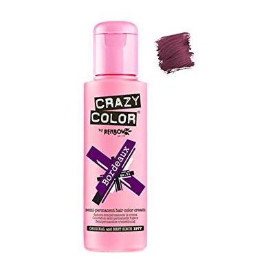 Crazy Color Renbow Semi-Permanent Hair Color Dye bordeaux 51-100 ml, per stuk verpakt (1 x 115 g) Crazy Color Renbow Semi-Permanent Hair Color Dye bordeaux 51-100 ml, per stuk verpakt (1 x 115 g)