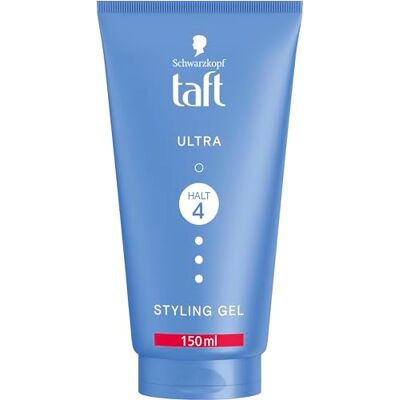 TAFT Schwarzkopf Gel ultra styling (150 ml) styling gel voor versterkt haar met extra sterke grip, zacht voor haar en hoofdhuid, veganistisch TAFT Schwarzkopf Gel ultra styling (150 ml) styling gel voor versterkt haar met extra sterke grip, zacht voor haar en hoofdhuid, veganistisch