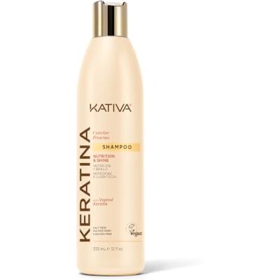 KATIVA Herstellende keratineshampoo, cysteïne-eiwit, intensieve voeding, beschadigd haar, gevoelig en chemisch behandeld, 355 ml KATIVA Herstellende keratineshampoo, cysteïne-eiwit, intensieve voeding, beschadigd haar, gevoelig en chemisch behandeld, 355 ml
