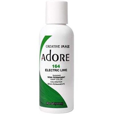 Adore Shining 164 Electric Lime semi-permanente haarverf Adore Shining 164 Electric Lime semi-permanente haarverf