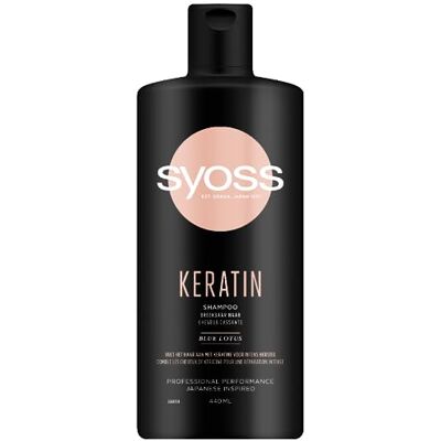 Schwarzkopf Syoss Keratine shampoo voor droog en futloos haar, 6 stuks (6 x 440 ml) Schwarzkopf Syoss Keratine shampoo voor droog en futloos haar, 6 stuks (6 x 440 ml)