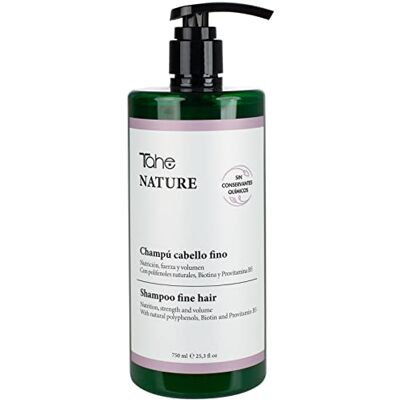 Tahe Nature Sulfaatvrije shampoo voor fijn haar met natuurlijke polyfenolen, sojaolie, arginine, biotine en provitamine B5, 750 ml Tahe Nature Sulfaatvrije shampoo voor fijn haar met natuurlijke polyfenolen, sojaolie, arginine, biotine en provitamine B5, 750 ml
