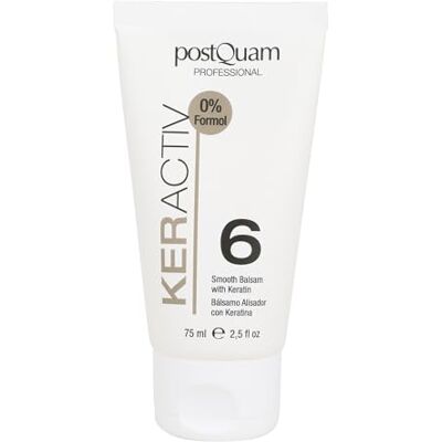 POSTQUAM Keratine gladmakend serum, 75 ml, verzorging zonder uitspoelen, anti-kroes, herstelt en maakt het haar, professionele haarbehandeling voor droog en beschadigd haar POSTQUAM Keratine gladmakend serum, 75 ml, verzorging zonder uitspoelen, anti-kroes, herstelt en maakt het haar, professionele haarbehandeling voor droog en beschadigd haar