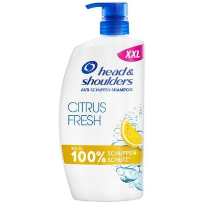 Head & Shoulders Citrus Fresh Anti-roos shampoo voor vettig haar, 800 ml, tot 100% roosbescherming, klinisch getest, schoon fris gevoel met geur Head & Shoulders Citrus Fresh Anti-roos shampoo voor vettig haar, 800 ml, tot 100% roosbescherming, klinisch getest, schoon fris gevoel met geur
