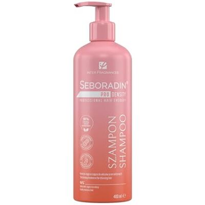 SEBORADIN Pro Density Shampoo voor fijn en verzwakt haar, versterkt en herstelt, 400 ml Renforce et répare, fortifiant anti-chute, densité visible, soin du cuir chevelu, pour cheveux fragilisés SEBORADIN Pro Density Shampoo voor fijn en verzwakt haar, versterkt en herstelt, 400 ml Renforce et répare, fortifiant anti-chute, densité visible, soin du cuir chevelu, pour cheveux fragilisés