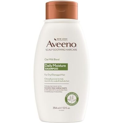 Aveeno Vochtinbrengende shampoo met havermelkmix, ultra hydraterend, voor droog en beschadigd haar, 355 ml Aveeno Vochtinbrengende shampoo met havermelkmix, ultra hydraterend, voor droog en beschadigd haar, 355 ml