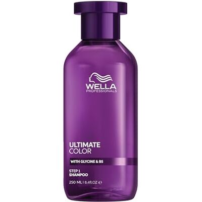 WELLA Professionals Ultimate Color Shampoo Stap 1 Professionele kleurshampoo voor gekleurd haar, kleurglans en kalmerende hoofdhuid sulfaatvrij 250 ml WELLA Professionals Ultimate Color Shampoo Stap 1 Professionele kleurshampoo voor gekleurd haar, kleurglans en kalmerende hoofdhuid sulfaatvrij 250 ml