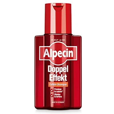 Alpecin Doppel Effekt 1 x 200 ml Anti-haaruitval shampoo voor mannen en anti-roos, professionele behandeling Alpecin Doppel Effekt 1 x 200 ml Anti-haaruitval shampoo voor mannen en anti-roos, professionele behandeling