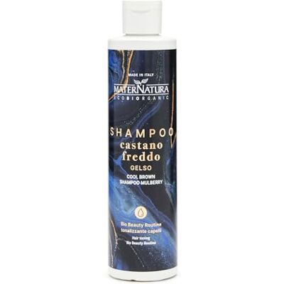 Maternatura , Shampoo Koud kastanjebruin, moerbeiboom, tonaliserende shampoo, ideaal voor koude tinten, Bio Beauty Tonaliserende Routine, koud kastanje, 250 ml Maternatura , Shampoo Koud kastanjebruin, moerbeiboom, tonaliserende shampoo, ideaal voor koude tinten, Bio Beauty Tonaliserende Routine, koud kastanje, 250 ml
