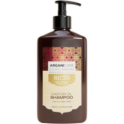 Arganicare Castor Oil Shampoo, haargroeistimulator met gecertificeerde organische argan- en castoroliën. 400 ml Arganicare Castor Oil Shampoo, haargroeistimulator met gecertificeerde organische argan- en castoroliën. 400 ml