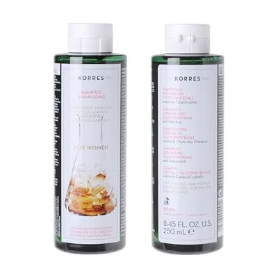 KORRES Cystine & Glycoproteins Anti-haaruitval shampoo voor vrouwen, zonder siliconen en parabenen, 250 ml KORRES Cystine & Glycoproteins Anti-haaruitval shampoo voor vrouwen, zonder siliconen en parabenen, 250 ml
