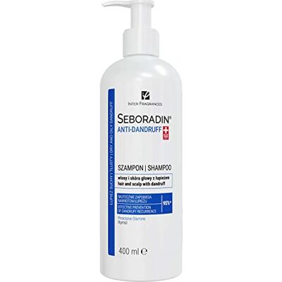 SEBORADIN Anti-roos shampoo 400 ml Piroctone Olamine en Thymol Effectieve en terugkerende preventie voor vette en droge en schilferige roos Behandeling van de hoofdhuid Producten SEBORADIN Anti-roos shampoo 400 ml Piroctone Olamine en Thymol Effectieve en terugkerende preventie voor vette en droge en schilferige roos Behandeling van de hoofdhuid Producten