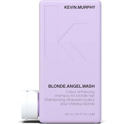 KEVIN.MURPHY BLONDE.ANGEL.Wash Blonde shampoo paarse shampoo voor blond en grijs haar haarverzorging kleurveilig zonder parabenen en sulfaten 250 ml KEVIN.MURPHY BLONDE.ANGEL.Wash Blonde shampoo paarse shampoo voor blond en grijs haar haarverzorging kleurveilig zonder parabenen en sulfaten 250 ml