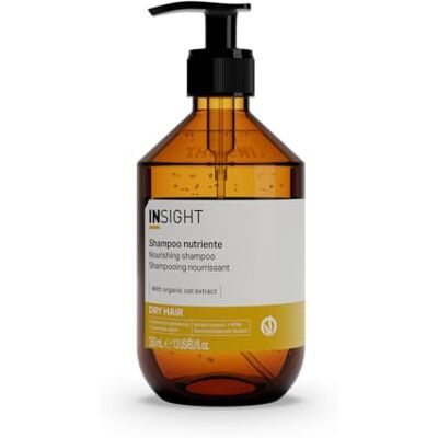 Insight Voedende shampoo 350 ml met biologisch haverextract, illipeboter en biologische kokosolie, voedend en rustgevend glazen verpakking Insight Voedende shampoo 350 ml met biologisch haverextract, illipeboter en biologische kokosolie, voedend en rustgevend glazen verpakking
