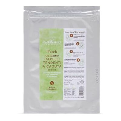Maternatura , Cutaneo patch in de herfst met ginseng, 12 patches, stimulerende nachtbehandeling, haar, versterkt en verzorgt de wortel, gemaakt in Italië Maternatura , Cutaneo patch in de herfst met ginseng, 12 patches, stimulerende nachtbehandeling, haar, versterkt en verzorgt de wortel, gemaakt in Italië