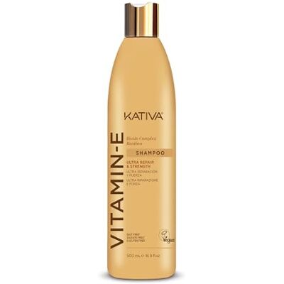 KATIVA Biotina & Bamboo Vitamine E Shampoo 500 ml herstelt gespleten punten hydrateert, herstelt en balanceert de hoofdhuid bevordert de groei van sterk haar KATIVA Biotina & Bamboo Vitamine E Shampoo 500 ml herstelt gespleten punten hydrateert, herstelt en balanceert de hoofdhuid bevordert de groei van sterk haar