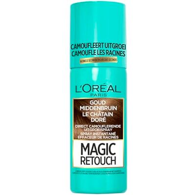 L'ORÉAL Loreal Magic Retouch Goud Midden Bruin Spray, 75 Ml L'ORÉAL Loreal Magic Retouch Goud Midden Bruin Spray, 75 Ml