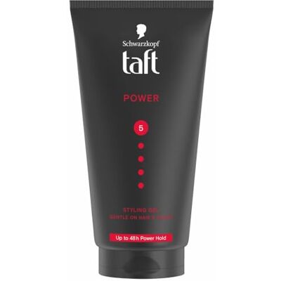 TAFT Schwarzkopf Men Power Styling Styling Gel, 150 ml, 5-6 Stuk TAFT Schwarzkopf Men Power Styling Styling Gel, 150 ml, 5-6 Stuk