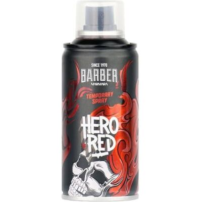 barber marmara Color Hero Red Kappersspray, 150 ml, voor het verkleden en opmaken van make-up, voor carnaval, Halloween en themafeesten, wasbare haarkleur barber marmara Color Hero Red Kappersspray, 150 ml, voor het verkleden en opmaken van make-up, voor carnaval, Halloween en themafeesten, wasbare haarkleur