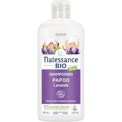 Natessance Papoo Beschermende Shampoo Lavendel Biologisch Cosmos Organic gecertificeerd 250 ml fles Natessance Papoo Beschermende Shampoo Lavendel Biologisch Cosmos Organic gecertificeerd 250 ml fles
