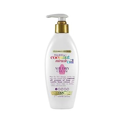OGX Kokosnoot Miracle Oil Laat In Luchtdroog Haar Crème, 177 ml, Meerkleurig OGX Kokosnoot Miracle Oil Laat In Luchtdroog Haar Crème, 177 ml, Meerkleurig