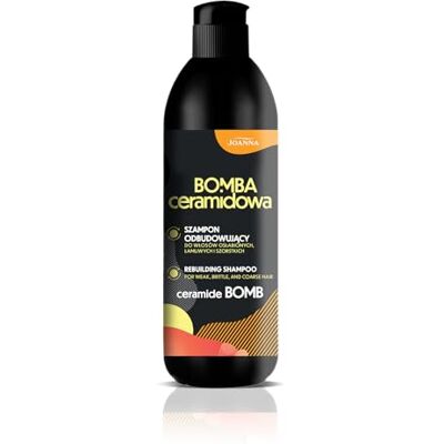 Joanna Ceramid Bombe versterkende shampoo 500 ml shampoo met ceramiden, herstellende verzorging voor verzwakt en broos haar en zorgt voor een natuurlijke glans Joanna Ceramid Bombe versterkende shampoo 500 ml shampoo met ceramiden, herstellende verzorging voor verzwakt en broos haar en zorgt voor een natuurlijke glans